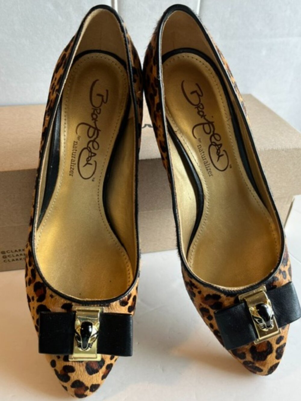 Bromstad by Naturalizer leopard print pumps.